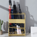 Iron work golden umbrella storage rack